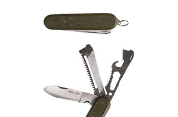Image of MIL-TEC Spanish Assisted Opening Folding Knife, 3in, Stainless Steel, OD Plastic, 15340000