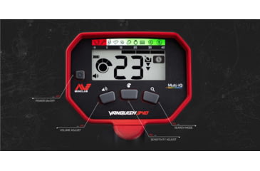 Image of Minelab Vanquish 340 Metal Detector, Black/Red, 3820-0001