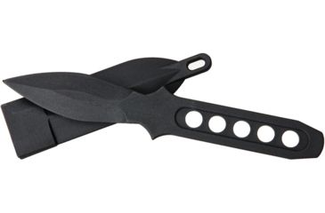 Image of Miscellaneous CIA Sticker Knife Fixed Blade Knife, 3in, Black Handle M4257