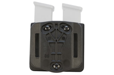 Image of Mission First Tactical Double Pistol Magazine Pouch, Fits GLOCK 9/40 Magazines, Black, Adjustable Retention, Includes 1.5" Belt Loop, H10DMP-GDS9-150