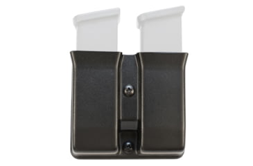 Image of Mission First Tactical Double Pistol Magazine Pouch, Fits GLOCK 9/40 Magazines, Black, Adjustable Retention, Includes 1.5" Belt Loop, H10DMP-GDS9-150