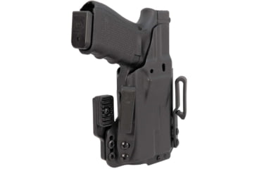 Image of Mission First Tactical Pro Kydex IWB Light Holster, Glock 19 w/ Streamlight TLR 1, Ambidextrous, Black, H5-GL-1-WL-1