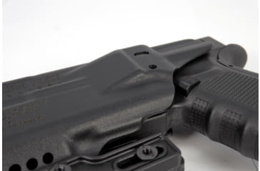 Image of Mission First Tactical Pro Kydex IWB Light Holster, Glock 19 w/ Streamlight TLR 1, Ambidextrous, Black, H5-GL-1-WL-1