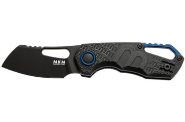 Image of MKM Isonzo Linerlock Black Folding Knife, 2.25 black coated Bohler N690 stainless blade, Black FRN handle, MK FX03-2PBK
