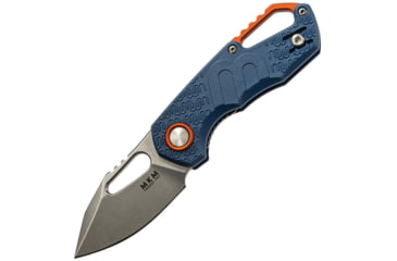 Image of MKM Isonzo Linerlock Blue Folding Knife, 2.25 stonewash finish Bohler N690 stainless blade, Blue FRN handle, MK FX03-3PBL