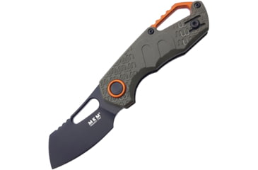 Image of MKM Isonzo Linerlock OD Folding Knife, 2 Bohler N690 stainless blade, OD green FRN handle, MK FX03-2PGO