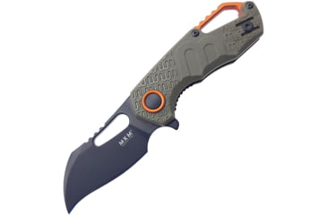 Image of MKM Isonzo Linerlock OD Folding Knife, 2 Bohler N690 stainless hawkbill blade, OD green FRN handle, MK FX03-1PGO