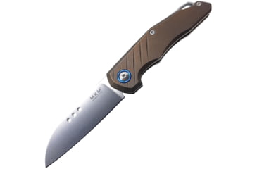 Image of MKM Root Slip Joint Bronze Folding Knife, 2.75 satin finish Bohler M390 stainless blade, Bronze anodized titanium handle, MK RT-TBR