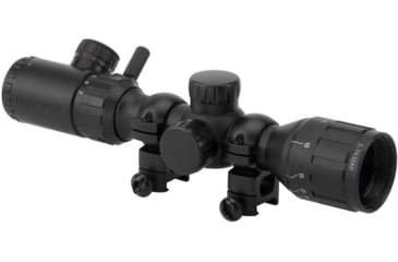 Image of Monstrum 2-7x32 AO Rifle Scope with Illuminated Range Finder Reticle and Parallax Adjustment, Black, S2732-R-RGAO