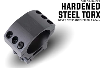 Image of Monstrum 30mm Precision Picatinny V2 Scope Rings w/Level Bubble, 1 in, Black, SR-3XLB-P100