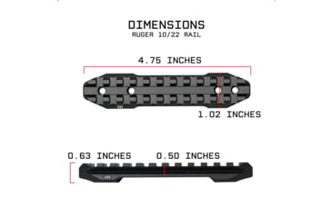 Image of Monstrum Scopes / Optics Grimlock Ruger 10/22 Picatinny Rail Mount