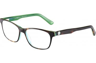 Image of Morgan 201094 Prescription Eyeglasses, Brown Havana on Green Frame, 201094-4134