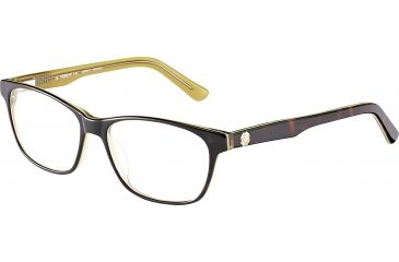 Image of Morgan 201094 Prescription Eyeglasses, Brown Havana on Yellow Frame, 201094-4132