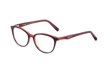 Image of Morgan 201131 Single Vision Prescription Eyeglasses, Dark Red Frame, 201131-4406SV