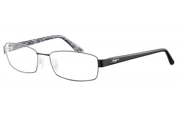 Image of Morgan 203120 Bifocal Prescription Eyeglasses - Black Frame and Clear Lens 203120-423BI