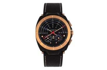 Image of Morphic M79 Series Chronograph Leather-Band Watch, Black, One Size, MPH7906