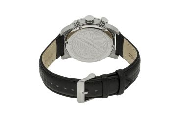 Image of Mens M38 Series Watch,43mm,Black Analog Dial,Silver Bezel,Black Leather Band