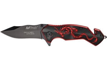 Image of Mtech Dragon Strike Rescue Knife, 4.75in. Closed MT759BR