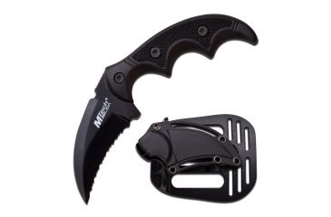 Image of Mtech Fixed Blade, 5in, Stainless Steel Blade, Matte Aluminum Handle MT-20-63BK