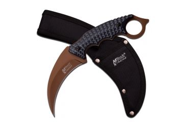 Image of Mtech Fixed Blade, 9.25in, Stainless Steel Blade, 6Mm Thick Black And Grey G10 Handle MX-8140BT