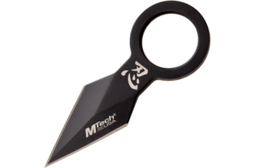 Image of Mtech Spear Point Fixed Blade Knife w/Bead Chain, 1.75 in, 3Cr13 Stainless Steel Stainless Steel, Black, MT-20-92BK