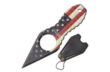 Image of Mtech Fixed Neck Knive, 1.35in Blade, Stainless Steel Blade Knive, US Flag, MT-588F