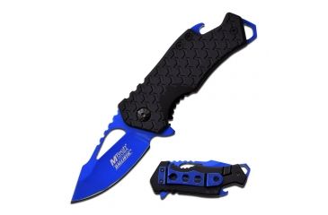Image of Mtech Folding Blade, 2.75in, Stainless Steel Blade, Black Nylon Fiber Handle MT-A882BL