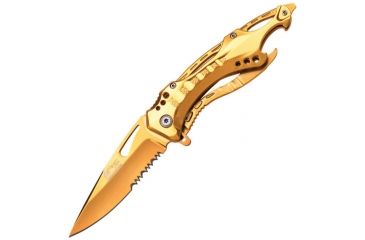Image of Mtech Linerlock Stainless Gold A/O, Knife MTA705GD