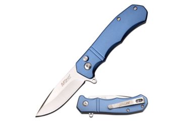 Image of Mtech Manual Folding Knive, 2.75in Blade, 6.75in Overall, 3CR13 Steel Blade Knive, Blue, MT-1118BL