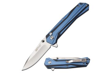 Image of Mtech Manual Folding Knive, 3.25in Blade, 3CR13 Steel Blade Knive, Black/Blue, MT-1109BL