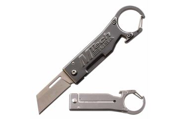 Image of Mtech MT-1171S Manual Folding Knife, 1.75in, 3CR13 Stainless Steel, Reverse Tanto, Steel Blade, Stainless Steel Handle, Steel, MT-1171S