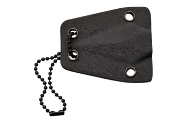 Image of Mtech Spear Point Fixed Blade Knife w/Bead Chain, 1.75 in, 3Cr13 Stainless Steel Stainless Steel, Black, MT-20-92BK