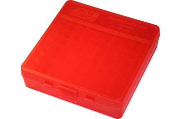 Image of MTM 100 Round 45ACP/10MM Pistol Ammo Box,Clear Red P1004529