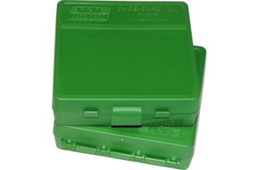 Image of MTM 100 Round 9MM/380 Green Pistol Ammo Box P100910