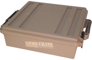 Image of MTM Ammo Crate 4.5 deep, Dk Earth, large ACR5-72