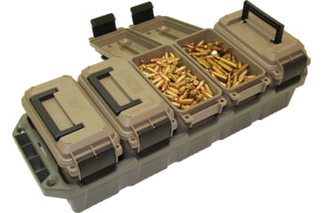 Image of MTM Ammo Crate Mini 5-Can, Dark Earth/Army Green, AC5C