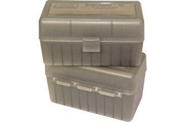 Image of MTM Case-Gard 50 Round Flip-Top Ammo Box, .243/.308 Win/.220 Swift, Clear Smoke, RM-50-41