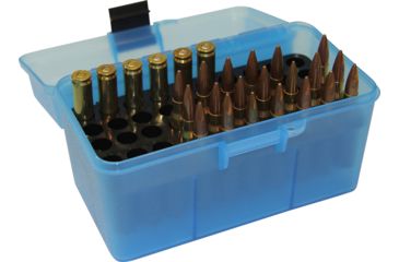 Image of MTM H50 Ammunition Box .22-250 to .308 Winchester Blue