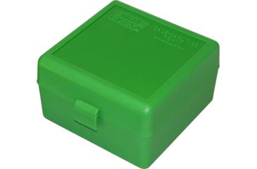 Image of MTM RS-100 Rifle Ammo Box .17 to .222 Magnum Green