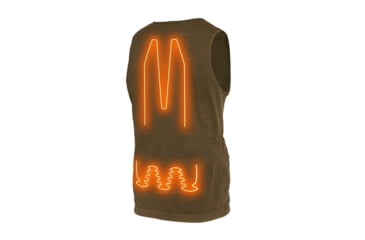 Image of Muddy Nucleus Heated Vest - Mens, Brown Clay, LARGE, MUD-HT-VEST-CL-L