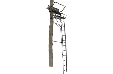 Image of Muddy Stronghold XTL 2.5 Ladderstand with Hercules System, Black/Camo, MUD-MLS2251