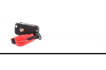 Image of N-OV-8 Safety Res-Q-Me Window Breaker/Seat Belt Cutter Keychain, Red - NOV8-RQMRED