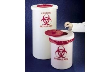 Image of Nalge Nunc Biohazardous Waste Containers, NALGENE 6370-0005
