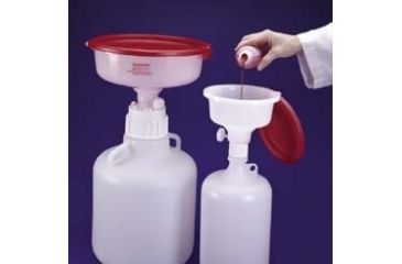 Image of Nalge Nunc Safety Waste Systems, NALGENE 6378-0004 Replacement Funnels Safety Waste Funnel And Lid For 73520-202