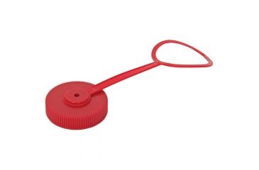 Image of Nalgene Lid Wide Mouth Loop-top Lids, Red