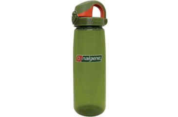 Image of Nalgene On-The-Fly Lock-Top Sustain Bottle, 24 oz, Juniper with Juniper Orange Cap, 24oz, 5565-3624