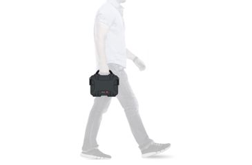 Image of Nanuk 904 Protective Hard Case w/ Cubed Foam, 10.2in, Waterproof, Graphite, 904S-010GP-0A0