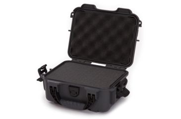 Image of Nanuk 904 Protective Hard Case w/ Cubed Foam, 10.2in, Waterproof, Graphite, 904S-010GP-0A0