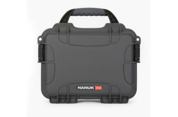 Image of Nanuk 904 Protective Hard Case w/ Cubed Foam, 10.2in, Waterproof, Graphite, 904S-010GP-0A0