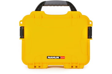 Image of Nanuk 904 Protective Hard Case w/ Cubed Foam, 10.2in, Waterproof, Yellow, 904S-010YL-0A0